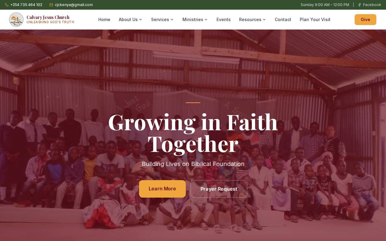 Calvary Jesus Church website