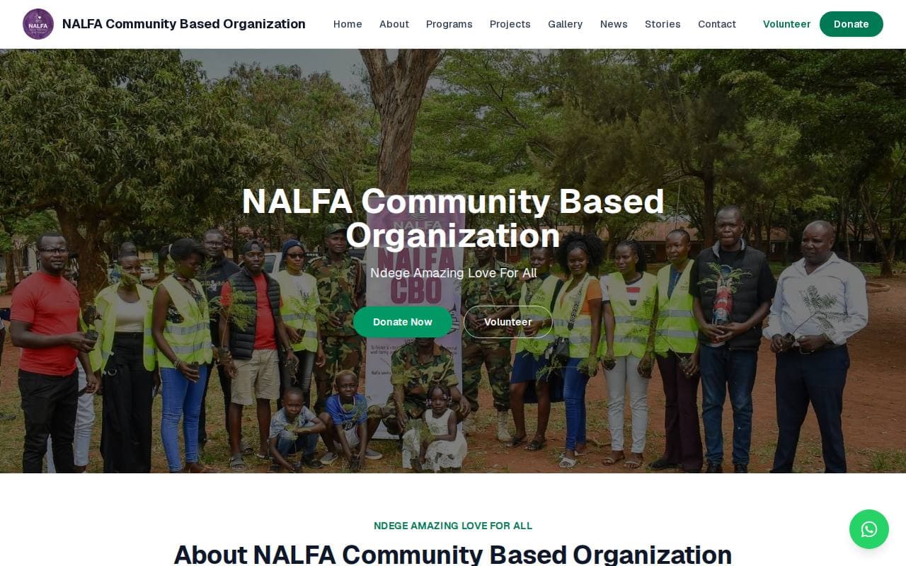 NALFA Community Based Organization website